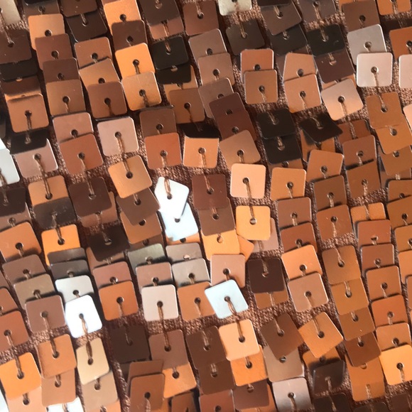 🥂P Phosphorus Silk & Sequins Tube Top, M - Picture 3 of 7